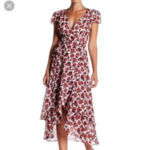 Betsey Johnson Floral Wrap Dress